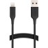 MFi Certified Charger for Apple iPhone 15 1, 6 Foot, Black