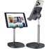 Cell Phone Stand, Height Angle Adjustable Phone Holer for Desk, Taller Office Desk Accessories iPhone 15 Stand Fits All Mobile Phones, iPhone, Switch, iPads, Tablet 4-10in