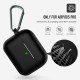 AirPods Pro Case Cover, Coffea Protective Silicone Case with Keychain for Apple AirPod Pro, Black 