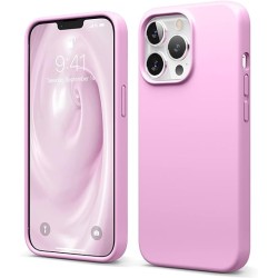 Compatible with iPhone 15Pro Case, Liquid Silicone Case, Full Body Screen Camera Protective Cover, Shockproof, Slim Phone Case, Anti-Scratch Soft Microfiber Lining (Hot Pink)